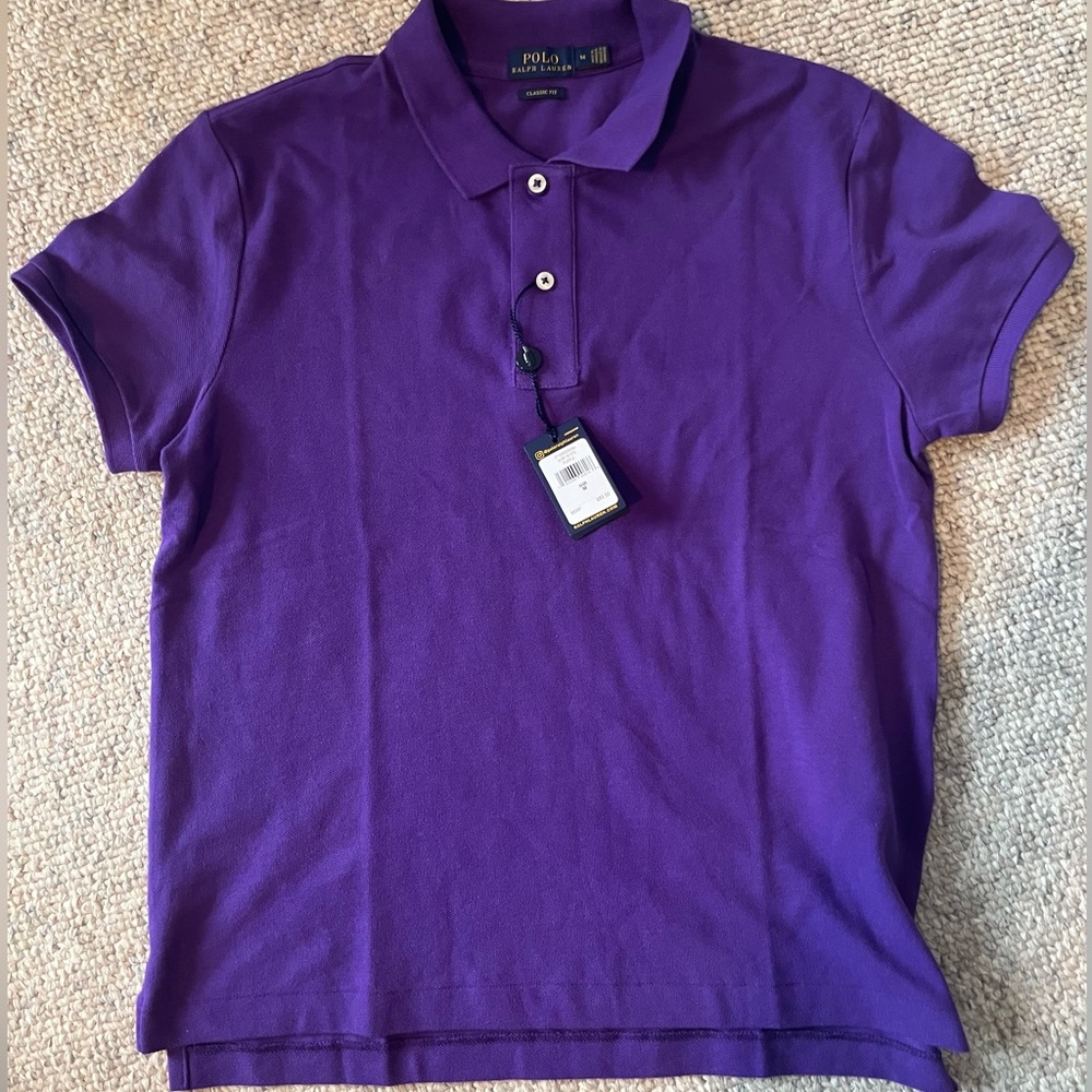 Boys Medium (10-12) Purple Polo Ralph Lauren Shirt